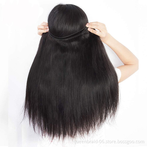 SMARTBRAID Brazilian Bone Straight Hair Bundles 100% Human Hair Weave Bundles Straight Virgin Hair Extension Bundles